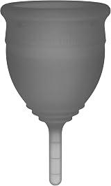 Saalt Soft Menstrual Cup Small Grey - Ultra Flexible 12 Hour Wear USA Made view 9