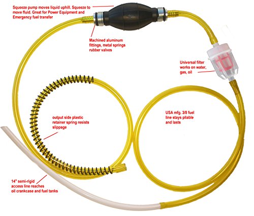 GasTapper G.T Power Equipment Fluid Extractor Pump for Gas, Oil, Water, Anti-Freeze Great on Lawnmow - //coolthings.us