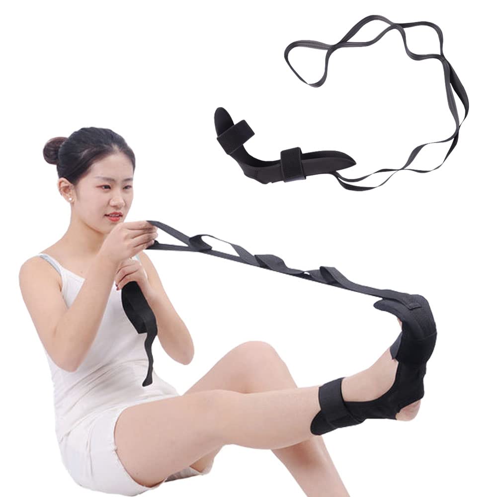 DZOZO Yoga Stretching Strap Ankle Ligament Stretcher Belt Leg Stretcher Strap Resistance Bands Hamstring Leg Stretcher Ligament Stretch Band Fitness leg stretcher with Loops Yoga Stretching Belt