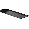 StarTech.com 1U Server Rack Shelf, Universal Rack Mount Cantilever Tray for 19" Network Equipment Cabinet, Heavy Duty Steel