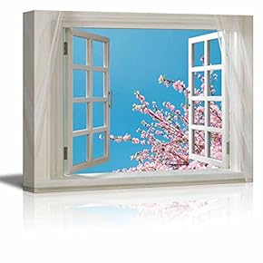 Glimpse into Cherry Blossom in Spring Out of...