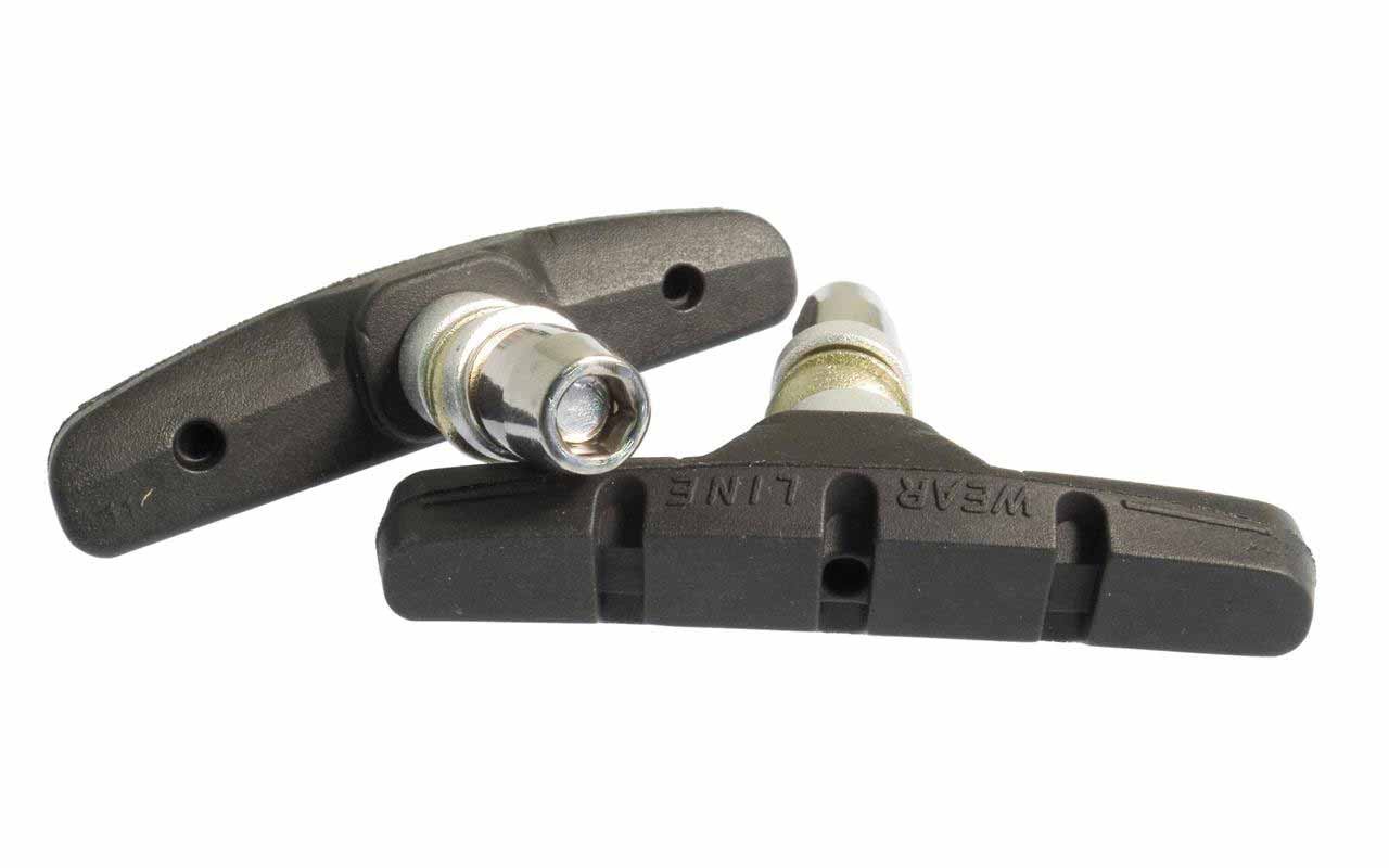 Ashima V-Brake One Piece Shoe/Pad Black 70Mm Rim Brake Pads