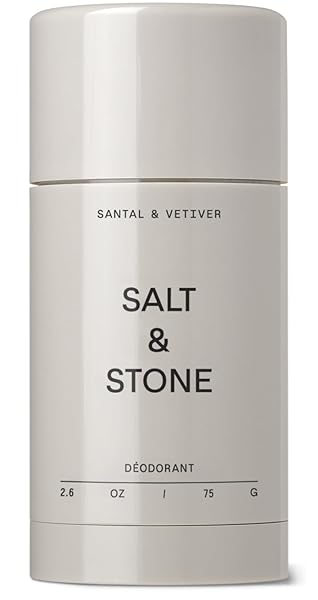 SALT & STONE ALUMINUM FREE DEODORANT | EXTRA STRENGTH 48 HOUR PROTECTION FOR WOMEN & MEN | MADE WITH SEAWEED EXTRACTS, NIACINAMIDE & PREBIOTICS | SANTAL & VETIVER