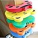 The Wolf Moon® Children Safety No Finger Pinch Foam Door Stopper. Colorful Cartoon Animal Cushion - Ramdom Bundled Baby Child Kid Cushiony Finger Hand Safety, Curve Shaped Door Stop Guard 5 PCS Set