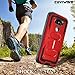COVRWARE Aegis Series case for LG G5 with Built-in Screen Protector Heavy Duty Full-Body Rugged Holster Armor Case Belt Swivel Clip Kickstand, Red