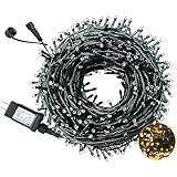 108FT 300LED Christmas String Lights with UL Certified End-to-End Expandable Plug, Waterproof Outdoor Indoor Fairy String Lights for Party, Christmas Tree, Holiday Decoration (Warm White)