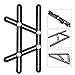 Angleizer Template Tool-Premium Aluminum Alloy Universal Adjustable Multi-Angle Measuring Angle-ize Ruler Ultimate Any Angle Full Metal Tool with Perfect Thickness for DIY Carpenters Craftsmen-Black
