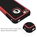 iPhone 4 Case, iPhone 4S Case, CHTech Fashion Shockproof Durable Hybrid Dual Layer Armor Defender Protective Case Cover for Apple iPhone 4S/4 (Red)