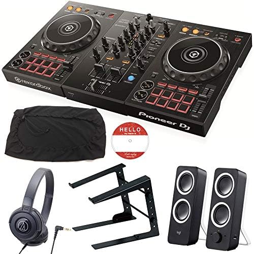 Pioneer Dj パイオニア Djコントローラー Ddj 400 ヘッドホン スピーカー ラップトップpcスタンド ダストカバー Djセット ステッカー教則動画付き Ddj Pcdj