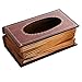 Ogrmar Crafted Retro Wooden Rectangular Paper Cover Case Tissue Box Dispenser Napkin Holder Home Decor (Retro Wooden)