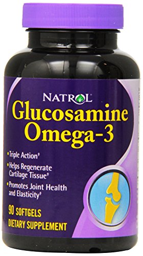 Natrol Omega-3 Glucosamine Softgels, 90 Count (Pack of 2) Natrol Omega-3 Glucosamine Softgels, 90 Count (Pack of 2)