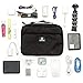 ElecTrek Products Cable Organizer Bag- Water-resistant bag organizes and protects USB drives, memory cards, chargers, cables, cords, adaptors and other device accessories.