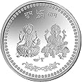**Silver Coin Ganesha + Lakshmi 10 gms Item location USA Ideal for a return gift, house warming gift, good luck gift, diwali gift, Ganesh chaturathi gift.
