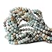 Qiwan Natural Gemstone Round Loose Beads, DIY Jewelry Making 1 Strand 15