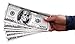TheGag 100-Enlarged Oversized Replica Fake Play Money-One Hundred Dollar Bills in Black and White-Single Sided Play Money.