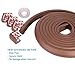 New Furniture Edge and Corner Guards | 16.2ft Protective Foam Cushion | 15ft Bumper 4 Adhesive Childsafe Corners | Baby Child Proofing Foam Set and Safe for Table | Fireplace | Countertop | Brown