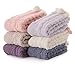 EBMORE Fuzzy Fluffy Cozy Socks for Women Winter Warm Slipper Socks Comfy Cabin Plush Sleep Home Soft Valentines Day Christmas Gifts Stocking Stuffers for Teen Girls Women Mom(Ball)