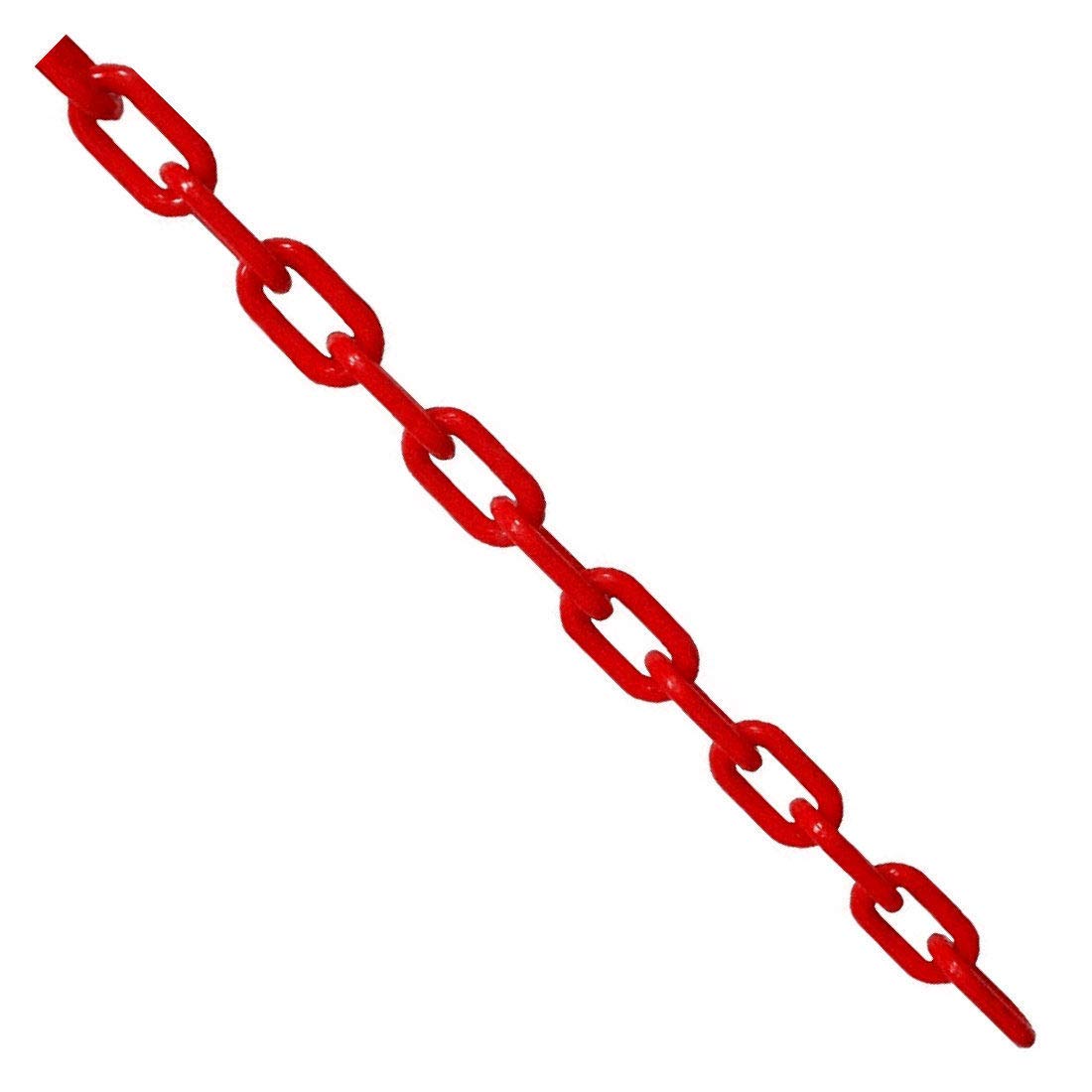 SUPERTOOL Plastic Barrier Chain Link, Parking Space Barrier Assorted Colours Plastic Chain Safety for Decorative Garden Fence 6mm x 5m (5 Colors, Red)