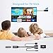 Female/Male HDMI to VGA Dongle Adapter with Audio,2Ft,Universal Active HDMI-VGA Connector Cable 1080P,Adaptador/Convertidor HDMI Out to VGA, Convert PS4,Xbox,TV Stick,PC,Laptop to Monitor,Projector
