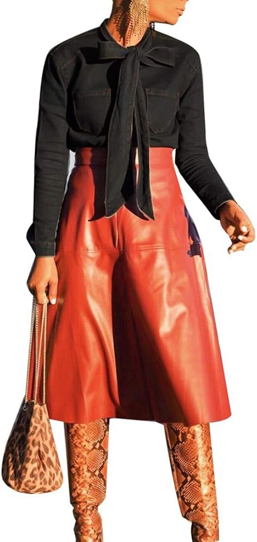 womens denim shirt with bow tie