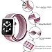 Winmy Sport Band Compatible with Apple Watch Bands 40mm 38mm, Woven Nylon Sport Loop Wristband Adjustable Closure Strap Replacement Strap for iWatch Series 4 3 2 1 - Berry Stripe