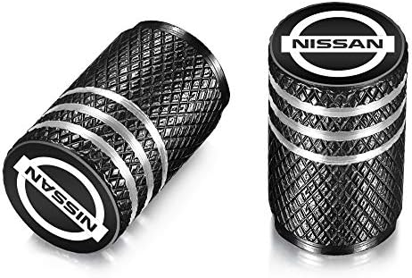 QINGTECH Valve Stem Caps, Tire Caps Replacement for Nissan Accessories Car,Motorbike,Trucks,Bike and Bicycle Aluminum 4pcs