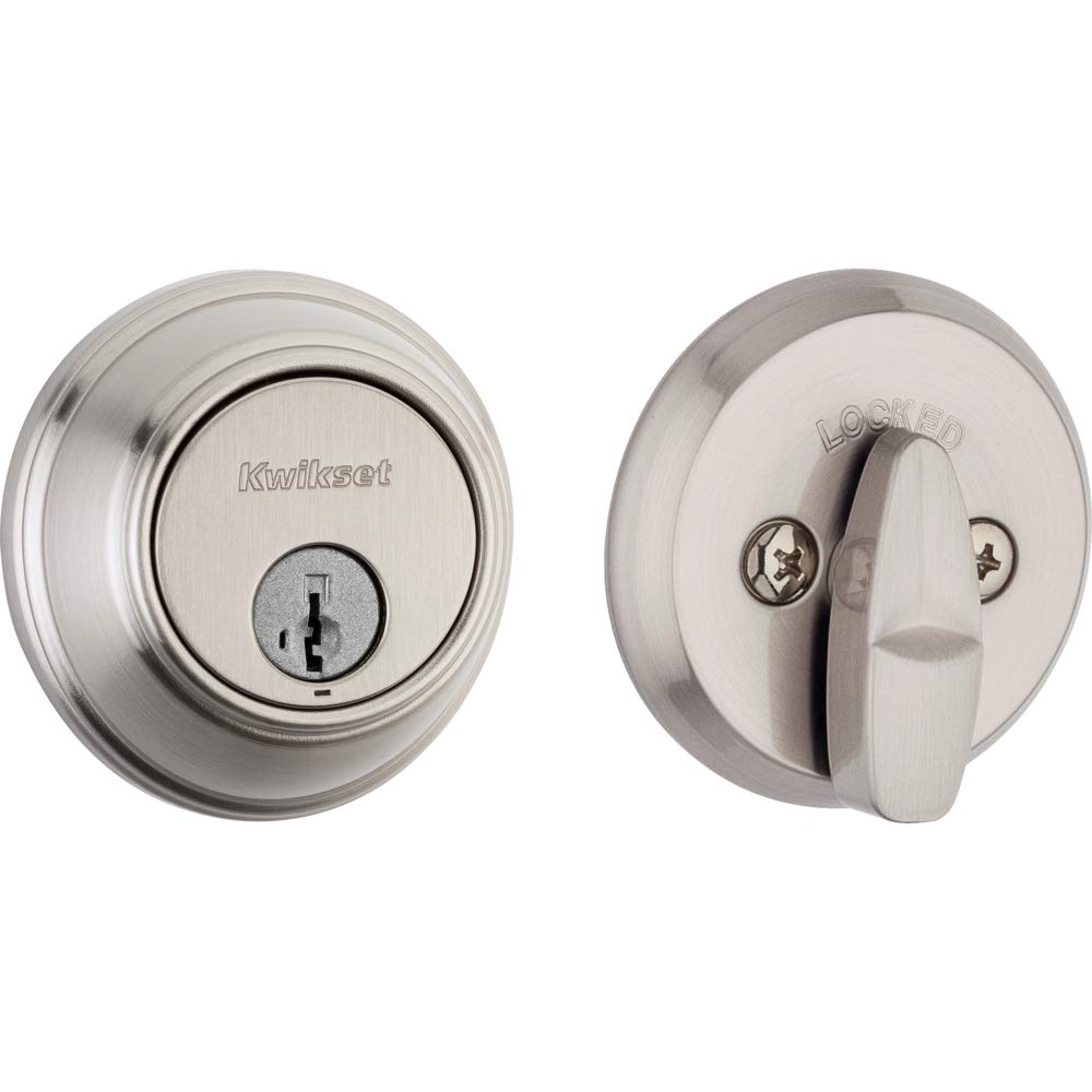 Kwikset 98160-002 816 15 SMT RCAL RCS KC in Box deadbolt, 50 W, Satin Nickel, Traditional
