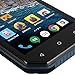 Skinomi Black Carbon Fiber Full Body Skin Compatible with BLU Tank Xtreme 4.0 (Full Coverage) TechSkin with Anti-Bubble Clear Film Screen Protector