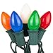 EST. LEE DISPLAY L D 1902 C-7 Multi-Color Ceramic Steady Bulbs (Bulbs ONLY) 1 Box of 25 C7 Multi Solid Opaque Color Steady Burning Bulbs