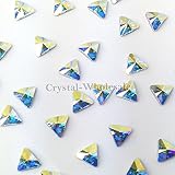 12 pcs Swarovski 2716 Rivoli Triangle Flat backs Rhinestones 5mm CRYSTAL AB (001 AB)*FREE Shipping from Mychobos (Crystal-Wholesale)**