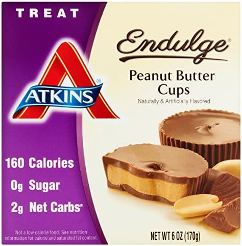Atkins Endulge Peanut Butter Cup, 5 Count, 1.2 Ounce Each (Pack of 1)