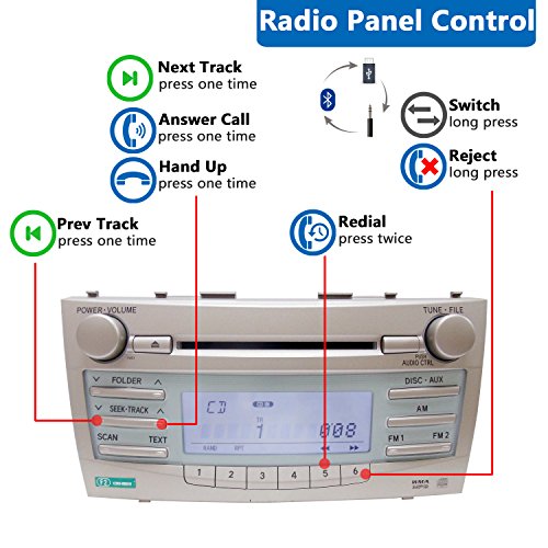 image for APPS2Car Car Stereo Bluetooth Kits for Toyota Camry Corolla RAV4 Tacom