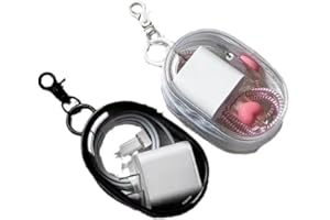 2 Pcs Clear Portable Travel Cable Organizer Bags and Cases for Cables Keys Data Cable Storage Protective Cover with Zipper Po