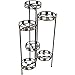 Sunnydaze 45-Inch 6-Tier Indoor/Outdoor Folding Metal Plant Stand - Bronze Finish