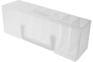 BESPORTBLE Portable Plastic Seed Organizer Box with Dividers Gardening Seed Packet Storage Container for Home