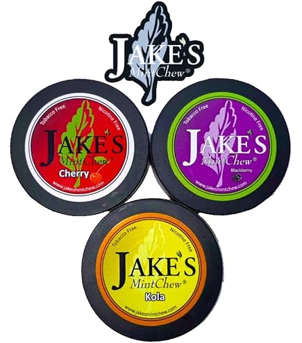 Amazon.com: Jake's Mint Chew - Cherry, Cinnamon, Green Apple Pouches