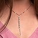 Sterling Silver Tassel Y Necklace by LEMONDROP