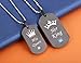 His Queen Her King Couple Pendant Necklaces His & Hers Matching Set Titanium Stainless Steel Couple Pendant Necklace Engraved Jewelry Set, Perfect for Anniversary, Valentine's Day, Romantic Gifts for Him and Her, in a Gift Box