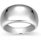 Amazon Essentials (Demi's Pick) Women's Dome Band Ring, Gold or Silver Plated