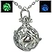Noctilucence Glow in the Dark Leaf Locket Necklace Ball Essential Oil Aromatherapy Fragrance