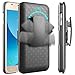 Galaxy J7 Star Case,J7 Crown Case,J7v 2nd Gen,J7 2018,J7 Refine Case, Belt Clip Holster Shock Proof Kickstand Phone Case Compatible for Samsung Galaxy J7 Crown Cases - Black Combo Shell & Holster Case