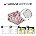 Debrief Me Anti Dust Face Mouth Cover Mask Respirator - Dustproof Anti-bacterial Washable - Reusable masks Respirator Comfy - Cotton Germ Protective Breath Healthy Safety Warm Windproof (Orange-Mix)