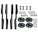 BTG Carbon Fiber Propeller & Gears Gear Guard Protector & Drive Bearings & Main Shafts & C-clips & Screws & Spacer for Parrot Ar Drone 1 & 2.0 Part