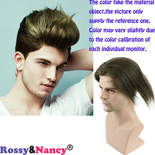 Rossy&nancy thin skin swiss lace toupee for men hai…