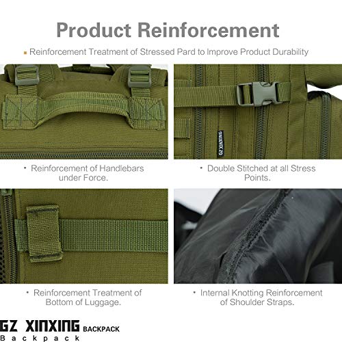 GZ XINXING 64L Large 3 Day Molle Pack Military Tactical Army Backpack - View #7
