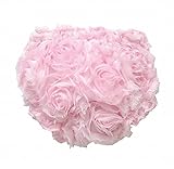 Mud Pie Baby-girls Newborn Chiffon Rosette Bloomer, Pink, 0-6 Months