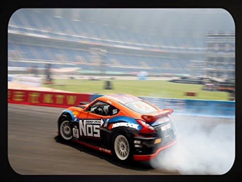 Mouse Mat for Computer PC Laptop Anti-Slip Mousepad Car Supercar Designs MM8 (Nissan Nismo 370Z Drifting)