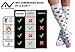 Compression Socks (1 pair) for Women & Men - Best Graduated Athletic Fit for Running, Nurses, Flight Travel, & Maternity Pregnancy - Boost Stamina, Circulation & Recovery (Happy Dots, S/M)