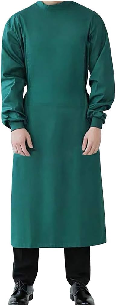TOTAMALA Unisex Surgical Gown Healthcare Tunic Hospitality Nurses Carers Therapist Dentist Uniform