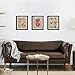 SUMGAR Vintage Prints Wall Art Human Anatomy Posters 8x10 Dictionary Unframed Prints Sechars - Abstract Human Brain Rib Cage Heart with Red Rose Painting Set of 3